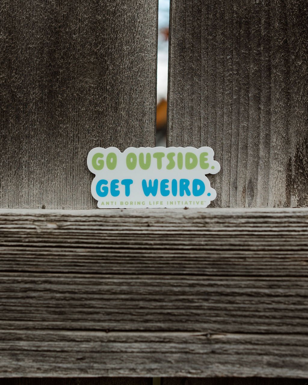 Go Outside Get Weird Sticker