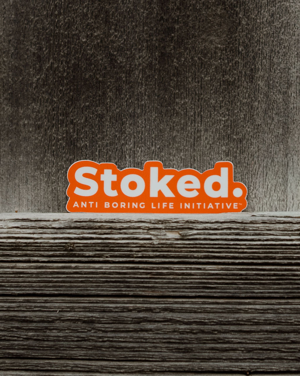 Orange Stoked Sticker