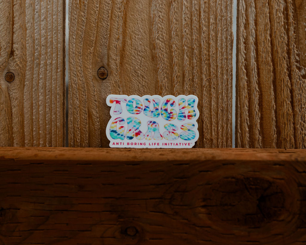 Touch Grass, Man Sticker