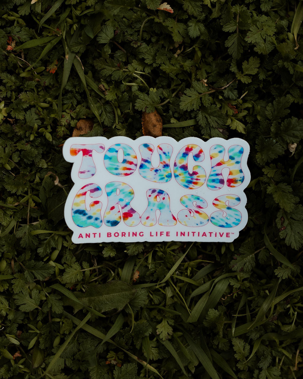 Touch Grass, Man Sticker