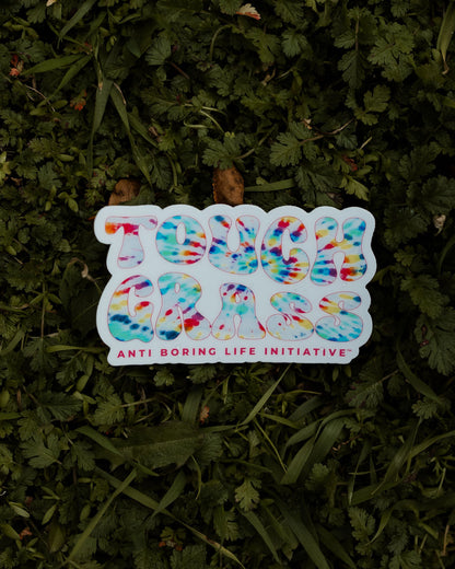 Touch Grass, Man Sticker