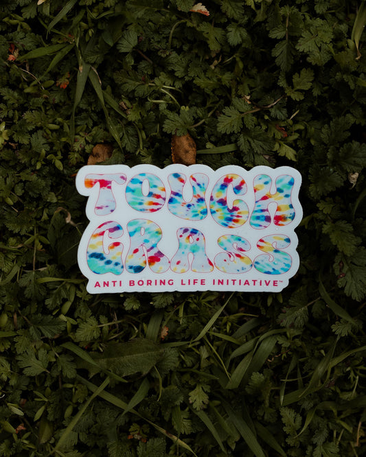 Touch Grass, Man Sticker